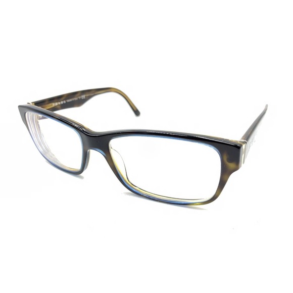 Prada VPR 16M ZXH-1O1 Blue Brown Tortoise Eyeglasses Frames 53-16 140 Italy - Picture 8 of 12